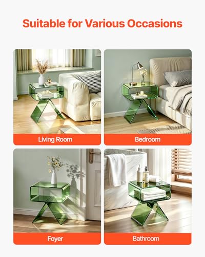 Acrylic Nightstand Side Table (Smallish)
