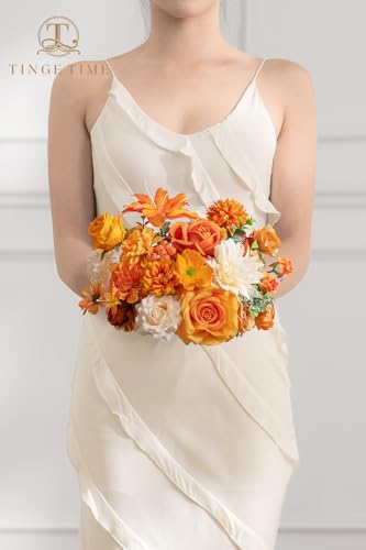 Fall Artificial Flowers Combo (Burnt Orange)