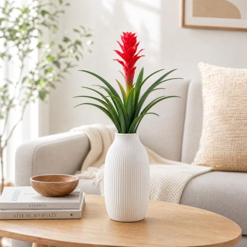 2 Pcs Artificial Bromeliad Flowers