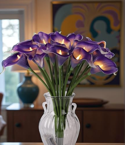 LED Calla Lily Lamp (Purple)
