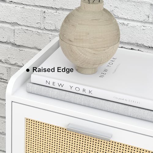 Nightstand Set of 2 (White / Boho Style)