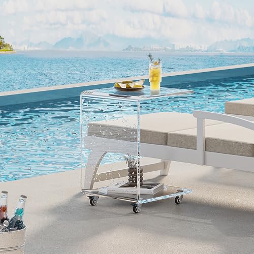 Modern Acrylic Side Table (Transparency)