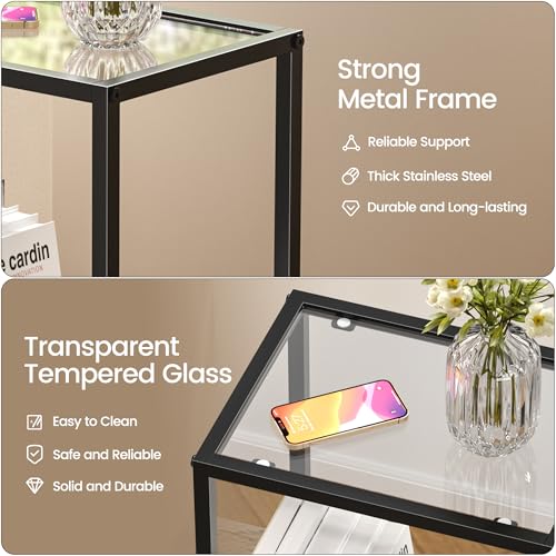 Side Tables Set of 2 (Black)