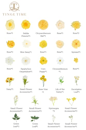 Artificial Flowers Combo (Yellow)