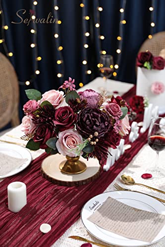 Burgundy Purple Artificial Flowers (Amorous Burgundy / 1 Box)