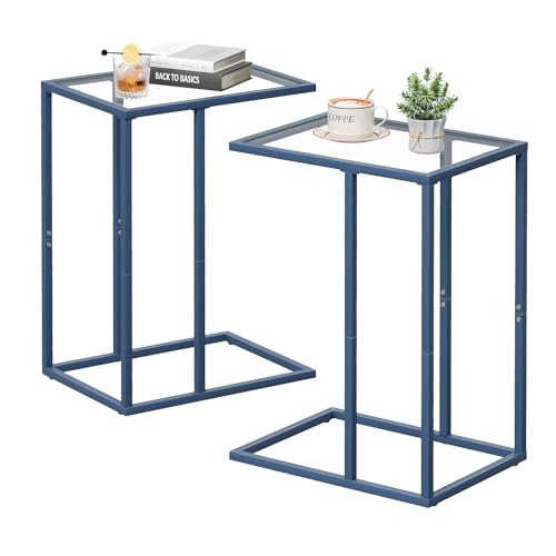 C Table End Table Set of 2 (Blue)