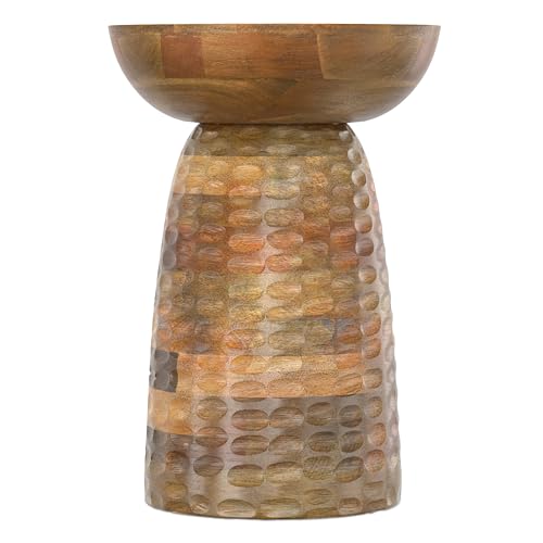 Boyd 13" Wide Solid Wood Round End Table in Natural (Natural / 13 inch)