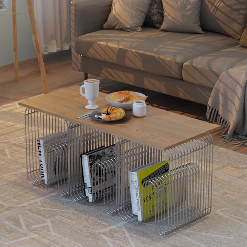 N Shape Retro Side Table (Silver)