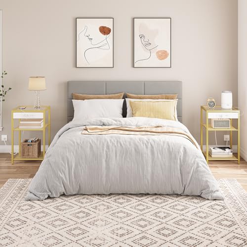 End Tables Set of 2 with Charging Station