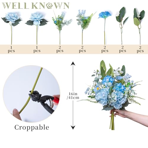 Artificial Flower Bouquet (Spring Blue)
