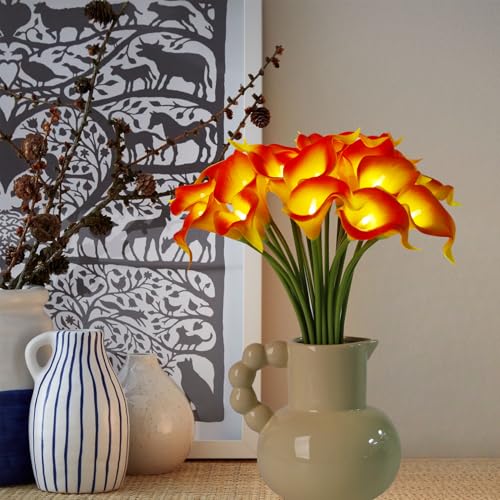 LED Calla Lily Lamp (Orange)