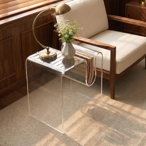 Acrylic Side Table (Crystal Clear-m)