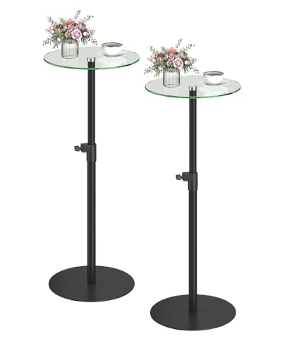 Round Side Table Set of 2 (Black)