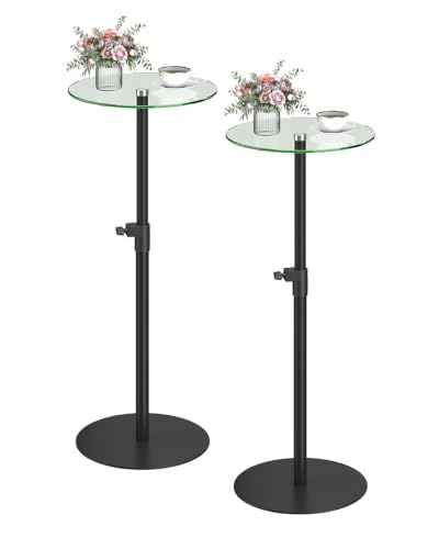 Round Side Table Set of 2 (Black)