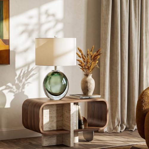 Modern Green Glass Table Lamp