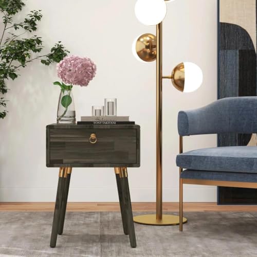 Caden Solid Wood Nightstand (Caden Nightstand / Nightstand / Mocha)