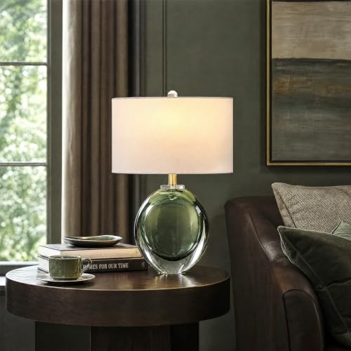 Modern Green Glass Table Lamp
