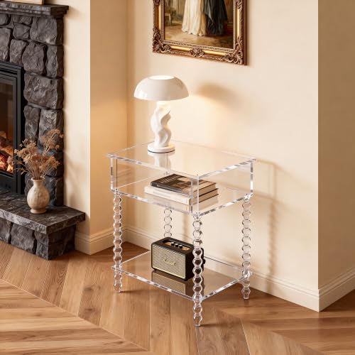 Acrylic Side Table (Clear / Small)