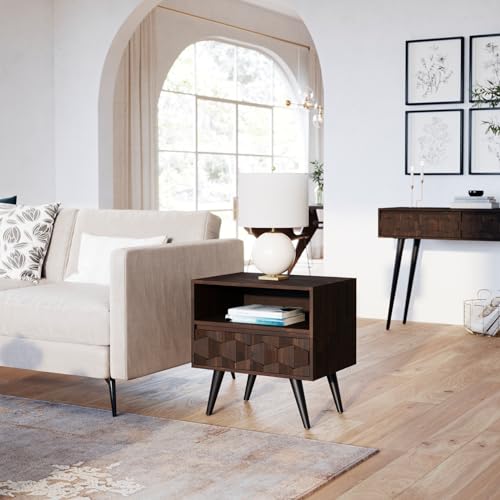 Georgina Wood Nightstand (Georgina Nightstand / Nightstand / Walnut)