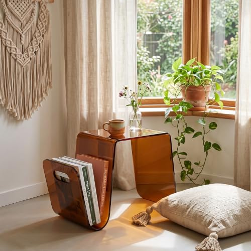 Acrylic Side Table (Bronze Tint)