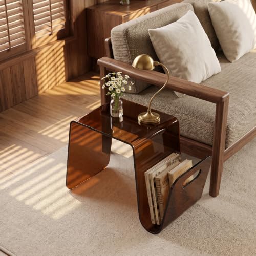 Acrylic Side Table (Bronze Tint)