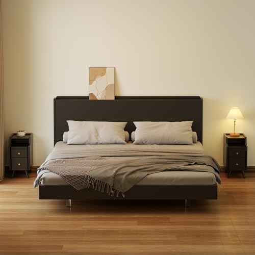 Small Nightstand with Drawers (1 Pc(black) / 15.74''D*11.81''W*19.68''H)