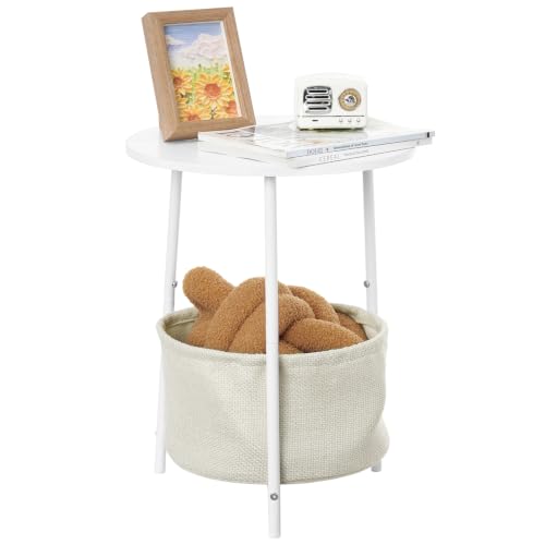 Small Round Side Table (2-Tier)