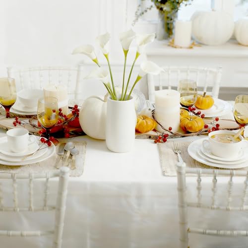 White Calla Lily Artificial Flowers 25" Faux Calla Lillies (White)