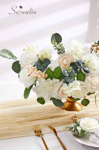2PCS White Artificial Flowers (A Secret Garden / 2 Boxes)