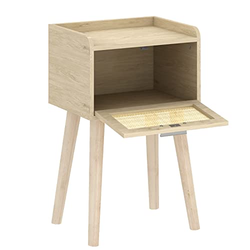 Nightstand Set of 2 (Natural / Boho Style)