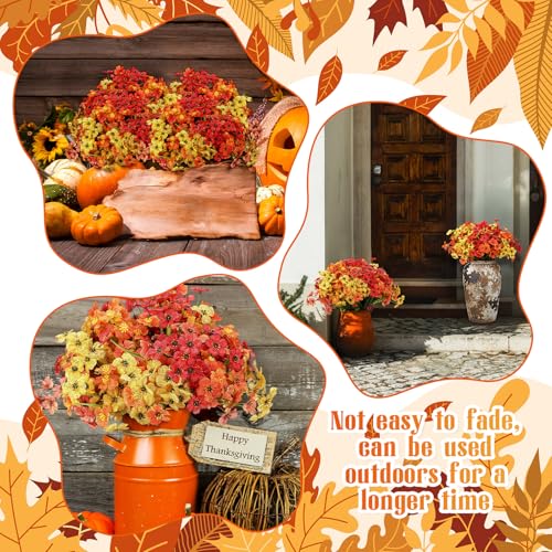 Violet Artificial Flowers (Cluster / Autumn Color System)