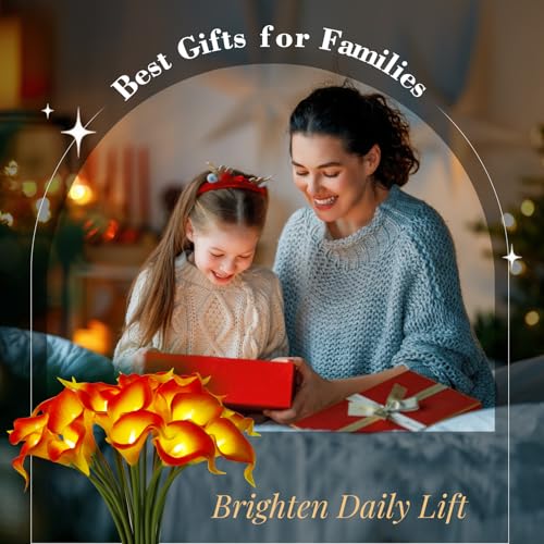 LED Calla Lily Lamp (Orange)