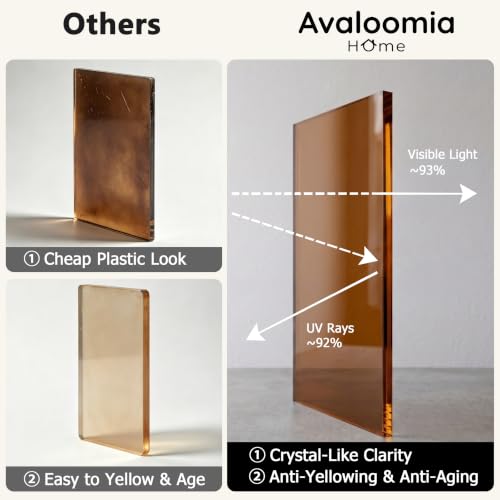 Acrylic Side Table (Bronze Tint)