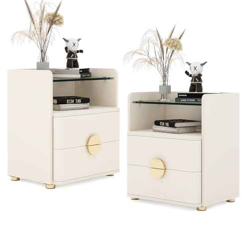 2 Drawer Nightstands Set of 2
