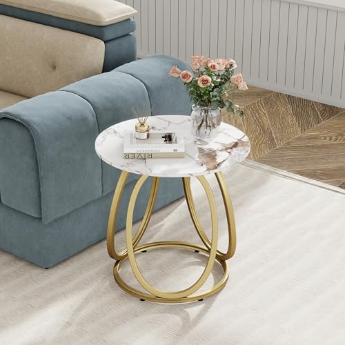 Gold Side Table Living Room (Dark Gold)