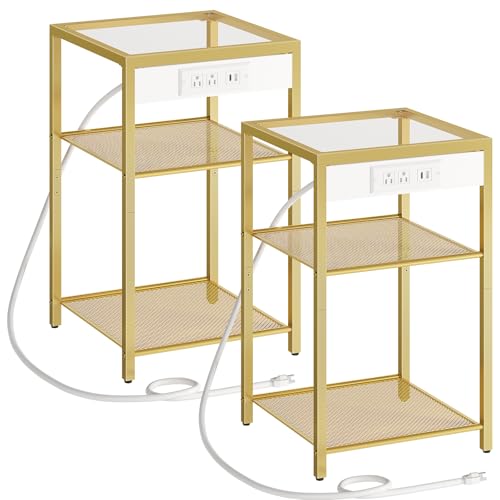 End Tables Set of 2 with Charging Station