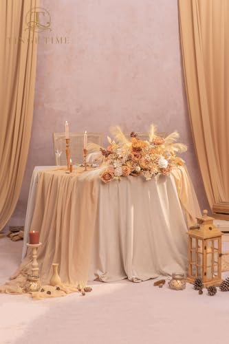 Boho Artificial Flowers Box Combo Nude Wedding Decor (Nude Color & Pale Coffee)