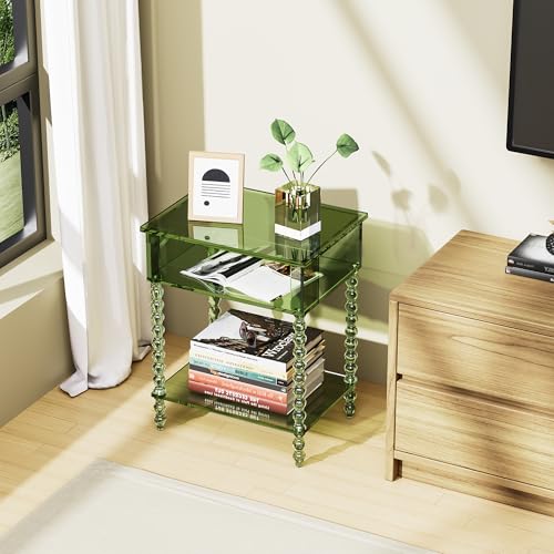 Acrylic Side Table (Green / Small)