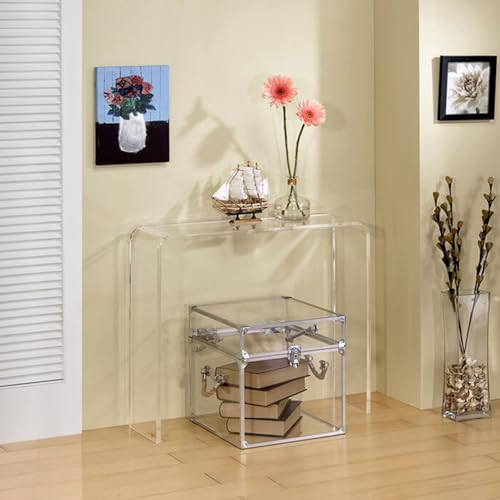 Clear Acrylic Console Table (1 Tier - Clear)
