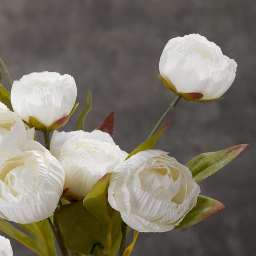 6 Pcs 27.36" Faux Peonies Artificial Flowers for Vase Fake Plants