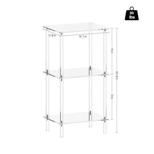 Acrylic Tall Side Table (ET-31 inches)