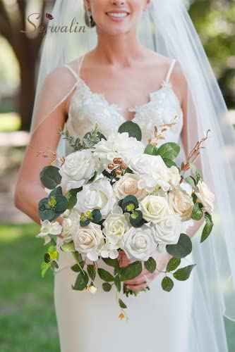 2PCS White Artificial Flowers (A Secret Garden / 2 Boxes)