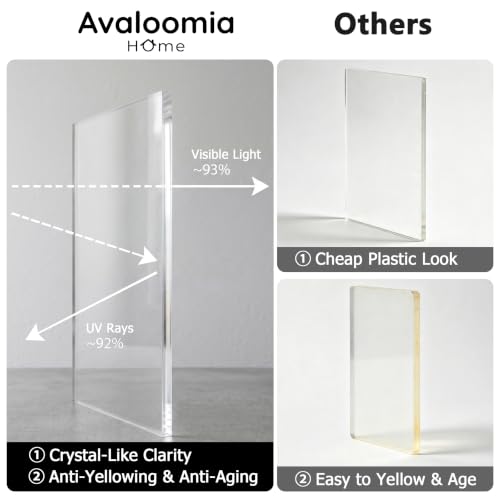 Modern Acrylic Side Table (Crystal Clear)