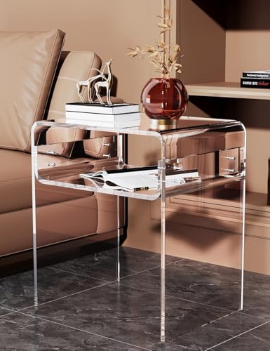 Clear Acrylic End Table 2 (Clear)