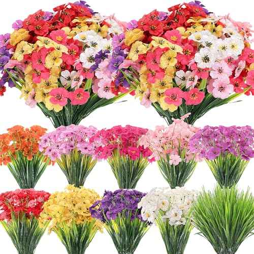 Violet Artificial Flowers (Cluster / Classic Colors)