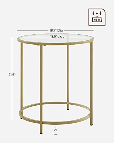 Round Side Tables (Gold)