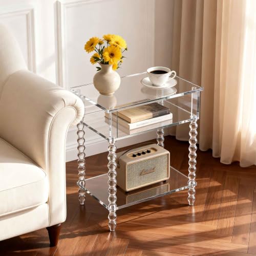 Acrylic Side Table (Clear / Small)