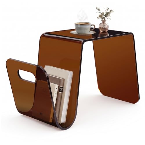 Acrylic Side Table (Bronze Tint)