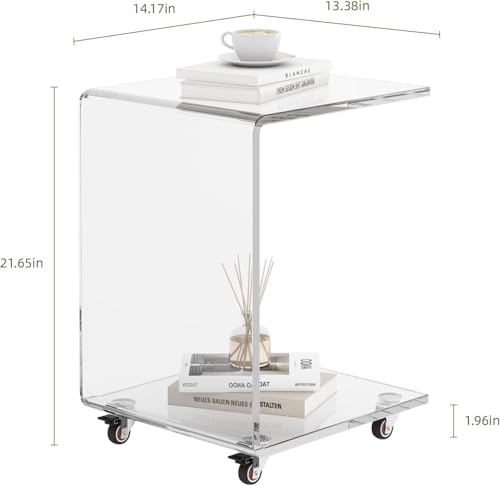 Modern Acrylic Side Table (Transparency)