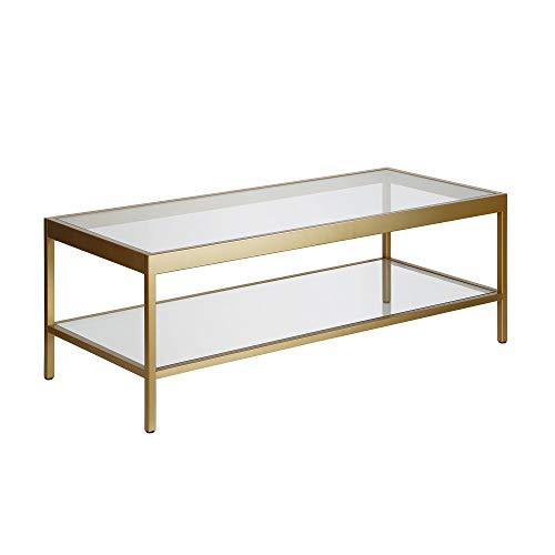 45" Modern Coffee Table (Brass / 45" Wide)